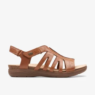 April Belle Tan-Leder-Sandalen