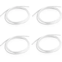 euroharry 3D-Drucker 4 x 1M PTFE Teflon Tube 2mm Für 1.75mm Filament 3D Drucker Weiß