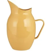 Ib Laursen Kanne Ib Laursen - Kanne Krug Vase Emaille Gelb 2,5 Liter Vintage Landhaus