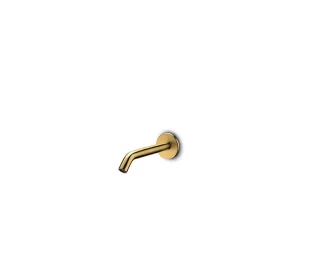 JEE-O Slimline Wandauslauf für Waschtisch und Wanne, lang, PVD gold matt, 800-3915 800-3915