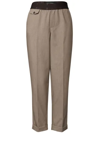 Street One - Chino mit Tapebund braun - Gr. - 28