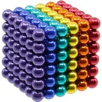 FurniSafe FurniSafe Neocube 5 mm Magnetkugeln bunt Set mit 216 Kugeln Magnetspielbausteine