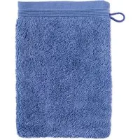 Möve Waschhandschuh Superwuschel 100% Premium Cotton Baumwolle, Walkfrottier (1-St), mit Biesenbordüre und praktischem Kordelaufhänger, einfarbig, weich