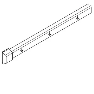 KWC Aquarotter Armatureneinheit, Edst., W.-Mont., 3 Waschplätze, 1840 mm, Wasser hi. li, 2030071518 2030071518