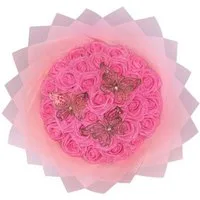 Kunstblumenstrauß Blumenstrauß / Rosen / Bouquets / Blumen / Künstliche Blume, M-Diamant