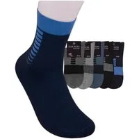Die Sockenbude Kurzsocken JEANS (Bund, 5-Paar, grau blau) mit Komfortbund ohne Gummi