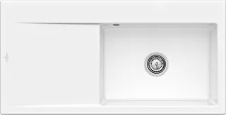 Villeroy & Boch Einbauspüle Subway Style 60 336101 1000x 510mm IB re aus Keramik Snow White cplus, 3 336100KG