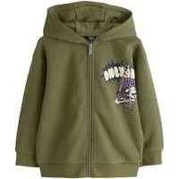 Next Hoodie Reißverschluss-Kapuzenjacke mit Grafik (1-tlg)