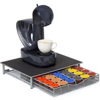 JEOBEST Kapselspender Kapselhalter Schublade für 36x Vertuo Nespresso Kaffeekapselbox, Tolle Geschenkoption