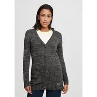 OXMO Strickjacke OXPhilemona Strickjacke mit Holzknopfleiste