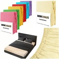 DH DEIN . HAUS Spannbettlaken Frottee SOFT, Baumwolle, Gummizug: rundum, (1 Stück), weich saugfähig atmungsaktiv Rundumgummi formstabil bis 20 cm