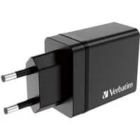 Ladegerät 30W, 1x USB-C , 3x USB-A schwarz, PD 3.0, QC 3.0