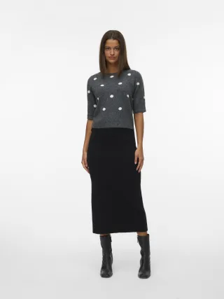 VERO MODA - VMBRISA NW 7/8 SKIRT black - Gr. - M