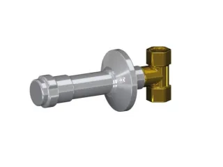 DALLMER Geräteventil zu 405 verchromt, 150 mm, 140395 140395