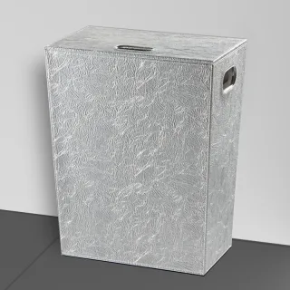Koh-i-Noor Wäschekorb mit innensack PERLE, 2563SK, chrom 2563SK