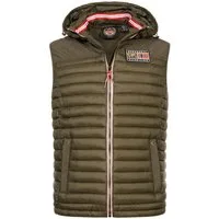 Geographical Norway Steppweste Herren Stepp weste Bodywärmer Outdoor Kapuzenweste Herbst Vest Winter
