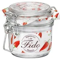 Bormioli Rocco Vorratsglas Fido, Glas, (Set, 6-tlg., 6 Stück, 0,2l Fassungsvermögen), luftdicht verschließbar, mit Bügelverschluß