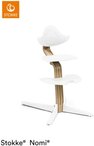 Stokke Nomi Chair Hochstuhl inkl. Baby Set Oak weiß