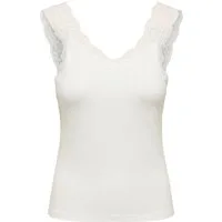 ONLY Spitzentop ONLLUNI TANK TOP WITH LACE DETAIL CS JRS Viskosemischung, regular fit