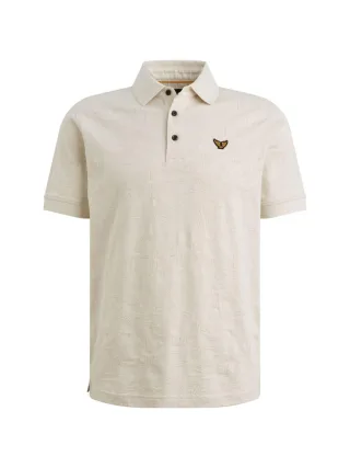 PME Legend - Poloshirt mit Allover-Jacquardmuster beige - Gr. - L
