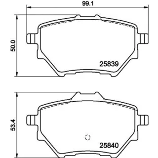 Hella Bremsbel?ge hinten Citroen DS Fiat Jeep Opel Peugeot Toyota