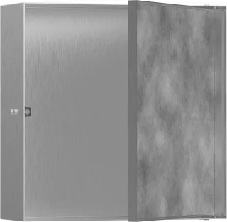 Hansgrohe XtraStoris Rock Wandnische mit befliesb.Tür 300 x 300 x 100 mm BST, 56085800 56085800