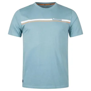 Aquascutum Active Cotton Stripes Avio Blue T-shirt