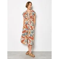 Apricot Midikleid Midikleid Druck