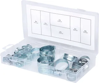 KS Tools Sortiment Schlauchschellen, Ø 16-40mm, 26-tlg - 970.0070