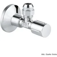 Grohe Badarmatur GROHE Eckventil 1/2x3/8'' Rosette Metallgriff Quetschverschr. 10mm, ch
