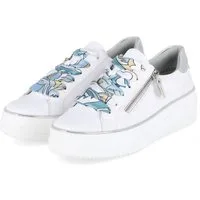 Remonte Remonte D1C06-81 Damen Glattleder white Schnürschuh