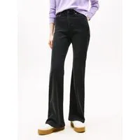 Tommy Jeans Bootcut-Jeans SYLVIA HGH FLR Weite Beinform und Logo Stickerei auf der Gesäßtasche
