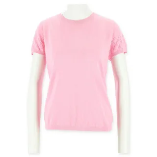 Halsüberkopf Accessoires - Shirt 1/4 Arm Ajour rosé - Gr. - XL