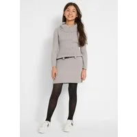 bonprix 2-in-1-Kleid (Set, 2-tlg) für Alltag, Grobstrick, mit seitlich versetztem Zopfmuster