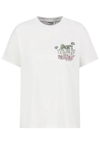 Authentic Style - RE9CIFQtU2hpcnQgUHJpbnQg offwhite - Gr. - XS