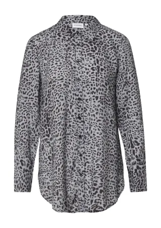 comma - Bluse schwarz/grau - Gr. - 42