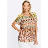 heine Klassische Bluse Druckbluse Kurzarm