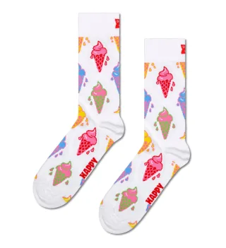 happy socks - Ice Cream Sock Weiß - Gr. - 38