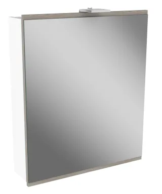 Fackelmann Spiegelschrank Lima 60x73x15,5 Weiss/StEs,1T,LED, 84782 84782