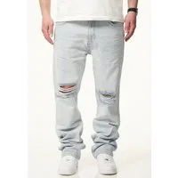 DAILY COTTON Straight-Jeans DCPARADERA Herren Lange Hose Jeans Ripped Straight-Fit