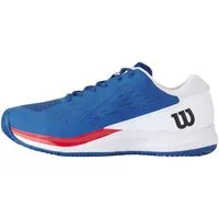 Wilson Rush Pro Ace Clay/Sandplatz (Stabilität, 2E/weit) 2025 blau/weiss Tennisschuh