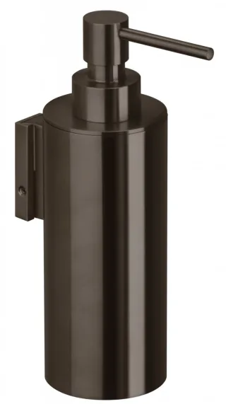 Herzbach Design iX Seifenspender wandhängend Edelstahl Black, 21.811000.1.40 21.811000.1.40