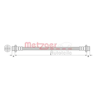 Metzger Bremsschlauch hinten Suzuki Jimny