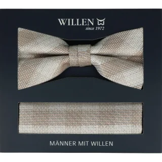 Willen - Schleife und Einstecktuch,Schleife blau,Schleife Hochzeit,Schleife Anzug,Schleife Hemd - Gr. - OS