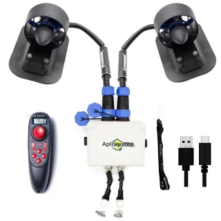 [EU Direct] Apisqueen 12-16V Underwater Thruster U2 Set Total Driving Force 7.5 lbs Can Push 220.5 lbs Speed 1-3 km/h Br