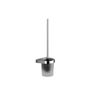 Dornbracht Meta WC-Bürstengarnitur 83900970-93 Wandmodell, Kristallglas, chrom gebürstet