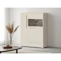 OTTO home Highboard Piano Vitrine (H/B/T): 123/90/40,2cm), UV lackiert, Soft-Close Funktion