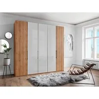WIEMANN Kleiderschrank Monaco mit Teil-Glasfront sowie hochwertige Beschläge inkl. Türdämpfung