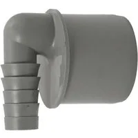 Airfit GmbH & Co. KG Ablaufrohr Schlauchnippel, 90° gewinkelt DN 50 für Schlauch von Ø 19 bis 21 mm