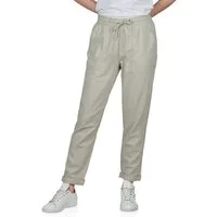 DENIMFY Chinohose Damen Leinenhose DFLinda Regular Fit Sommer Freizeithose mit Taschen